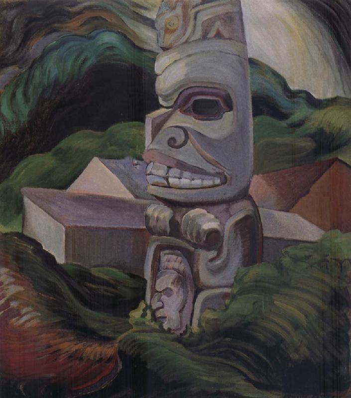 Emily Carr A Skidegate Beaver Pole